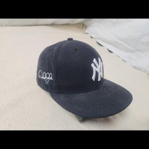 New Era NY Yankees Derek Jeter Hat Retirement Patch‎ 59Fifty Fitted 7 3/8